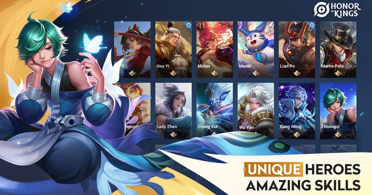 hok honor of kings heroes