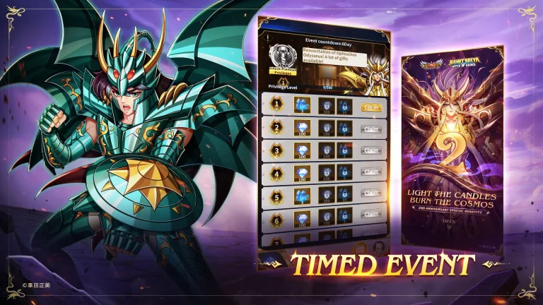 Big Sales Promotions & Special Offers for Saint Seiya: Legend of Justice Game Anniversary Event