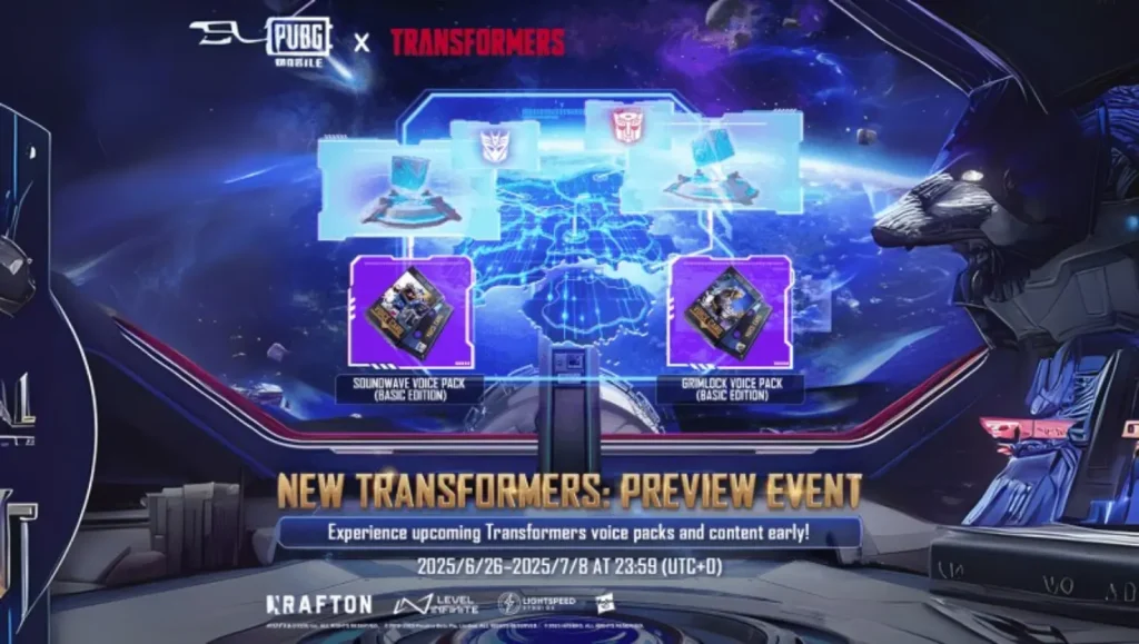 Transformers Collaboration: Game Update, Version 3.9, and Event Promotions