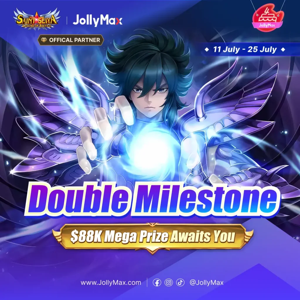 Exclusive Giftpack Redemption of Saint Seiya: Legend of Justice Game for JollyMax 4th Anniversary