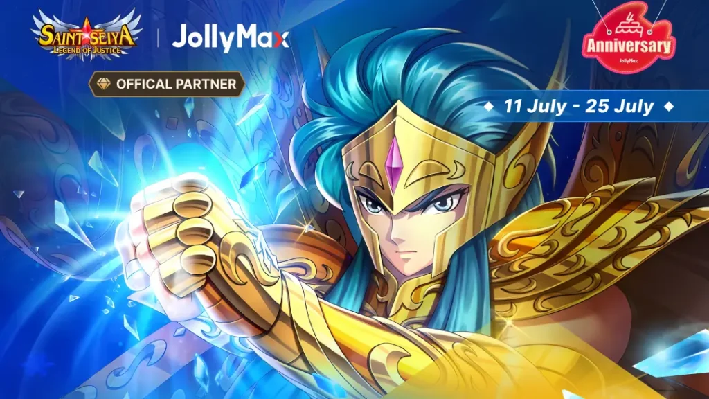 Saint Seiya: Legend of Justice Game Event Rewards for JollyMax 4th Anniversary Sales Promotion