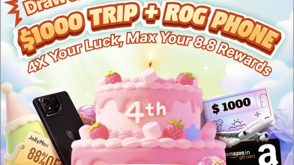 Get Epic Rewards & 16% OFF Flash Sale on JollyMax 4th Anniversary Event