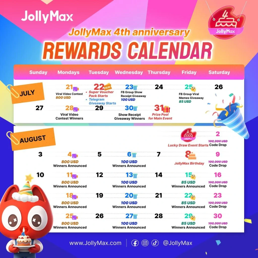 jollymax giveaway calendar
