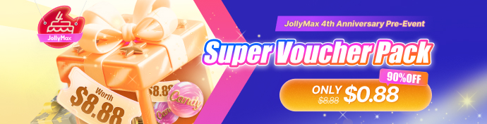 JollyMax 4th Anniversary Pre-Event: Grab Super Voucher Pack for Just $0.88
