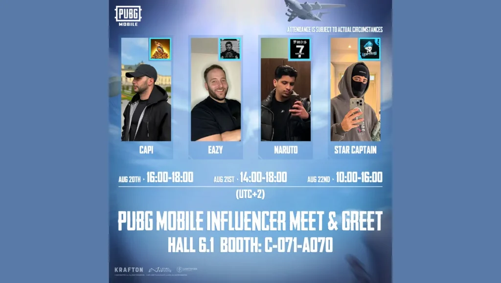 Virtual Gamescom Access: Join the PUBGM Event Anywhere in the World
