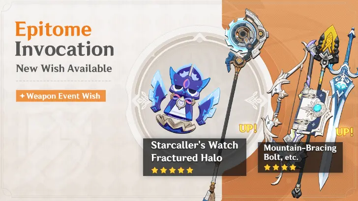 Genshin Impact Game Character Banner: Epitome Invocation (Phase 1)