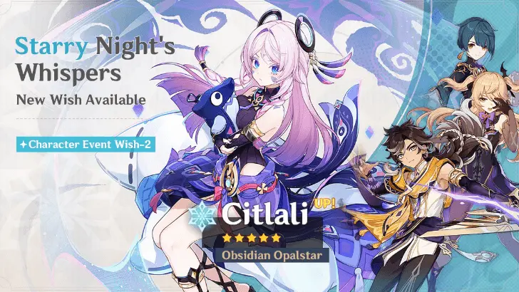 Genshin Impact Game Character Banner: Citlali