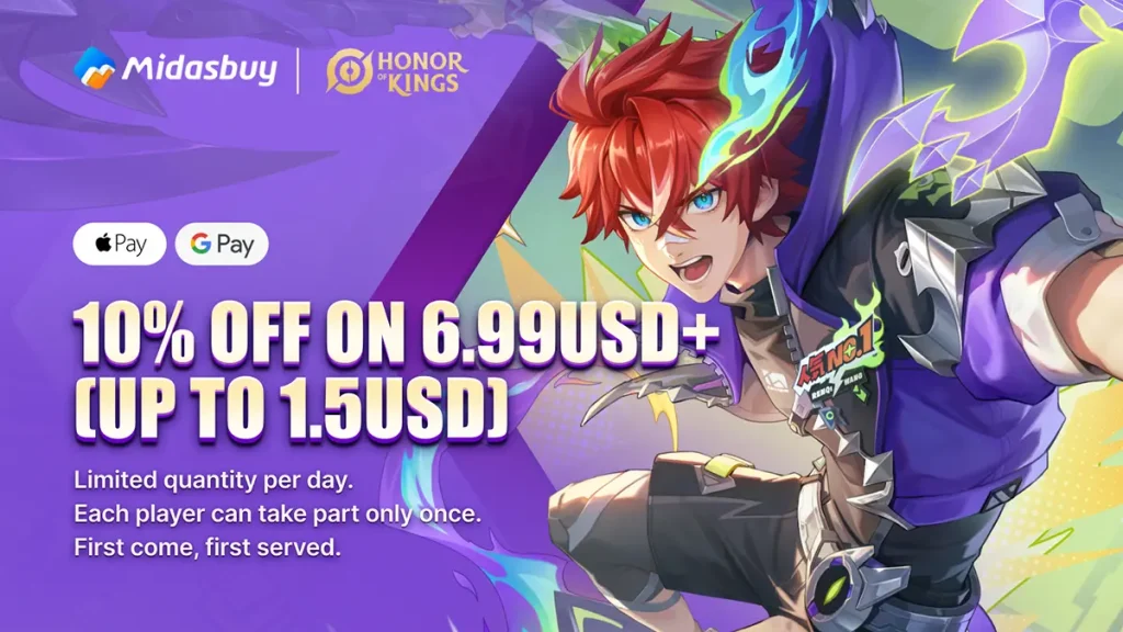 Honor of Kings game event with exclusive top-up discount during back-to-school season in the United States summer 2025.