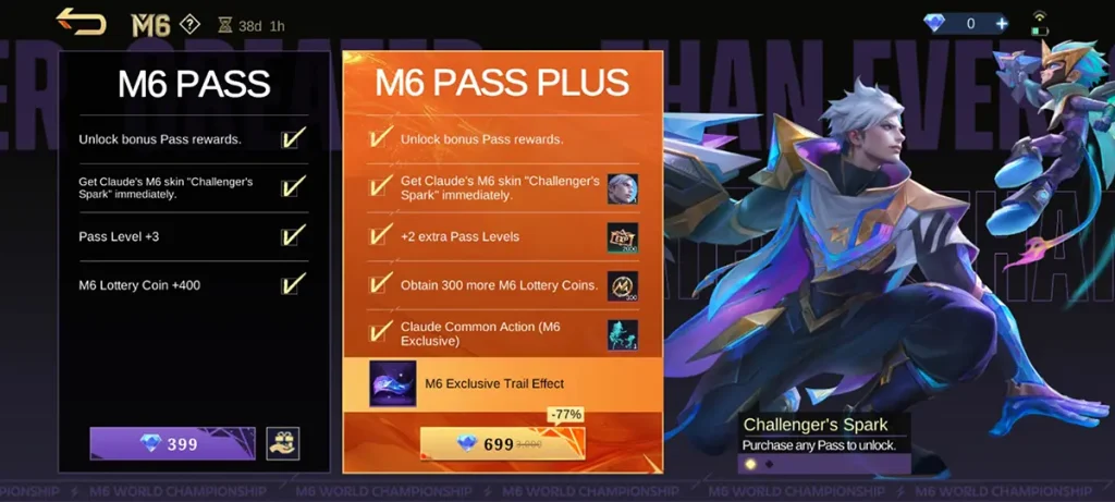 M6 PASS represents world championship connection by Mobile Legends: Bang Bang (MLBB) game