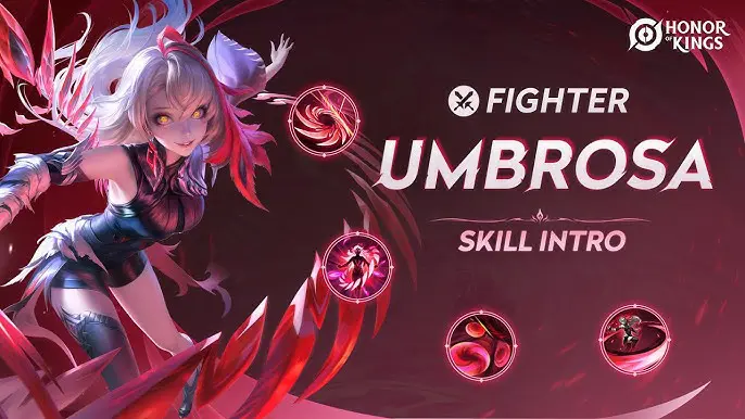 Hero Umbrosa's Passive Skills: Whirling Featherblades in Honor of Kings (HoK)
