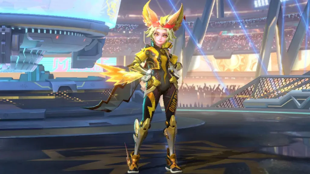 M6 Champion skin for Hero Joy in Mobile Legends: Bang Bang (MLBB) is called Joy "ONIC PH".