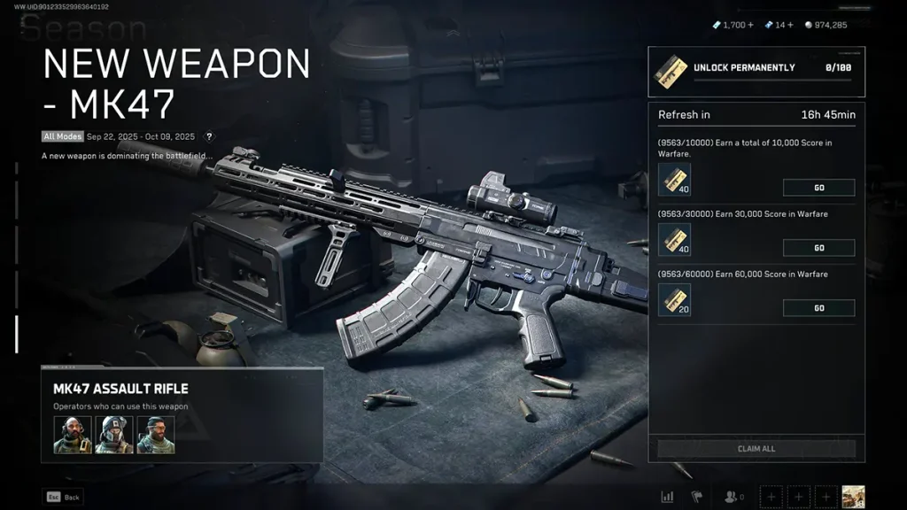 New Weapons: MK47 Assault Rifle by Delta Force Season 6