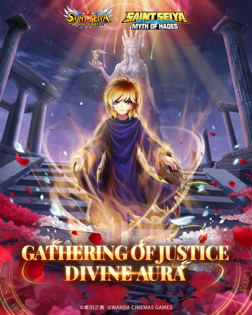 A promotional campaign named Child Athena top-up event by Saint Seiya: Legend of Justice runs from October 2-31, 2025.
