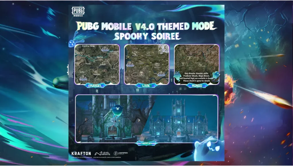 Key Game Features in PUBG Mobile 4.0 Spooky Soirée Update