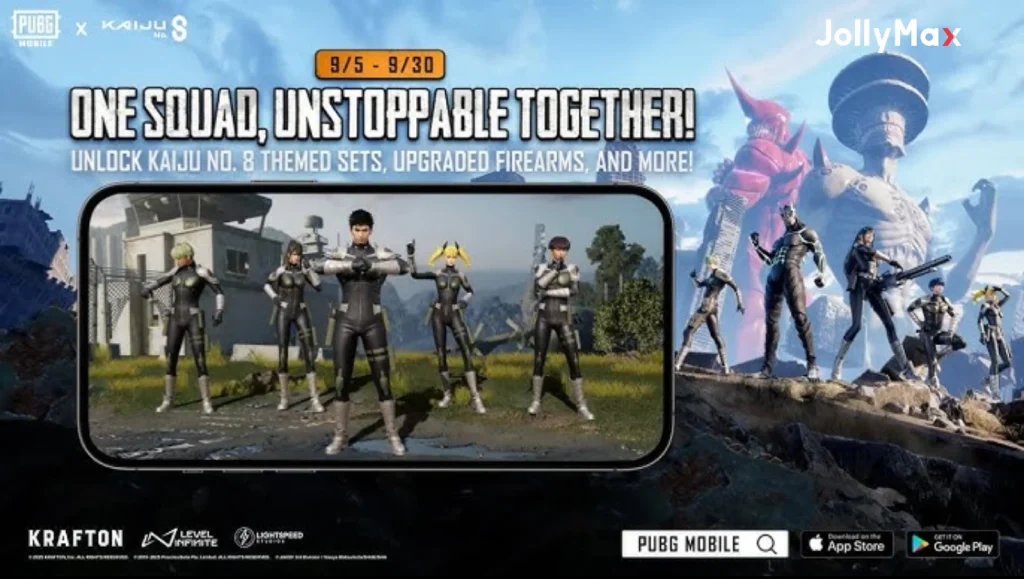 Pubgm x Kaiju no 8 Key Event Features and Special Rewards