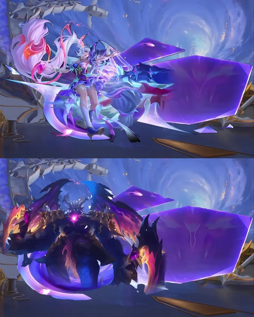 Evento Sorteio do Dia dos Solteiros no jogo Mobile Legends: Bang Bang (MLBB) oferece novas skins raras para os heróis Thamuz e Layla em novembro de 2025.