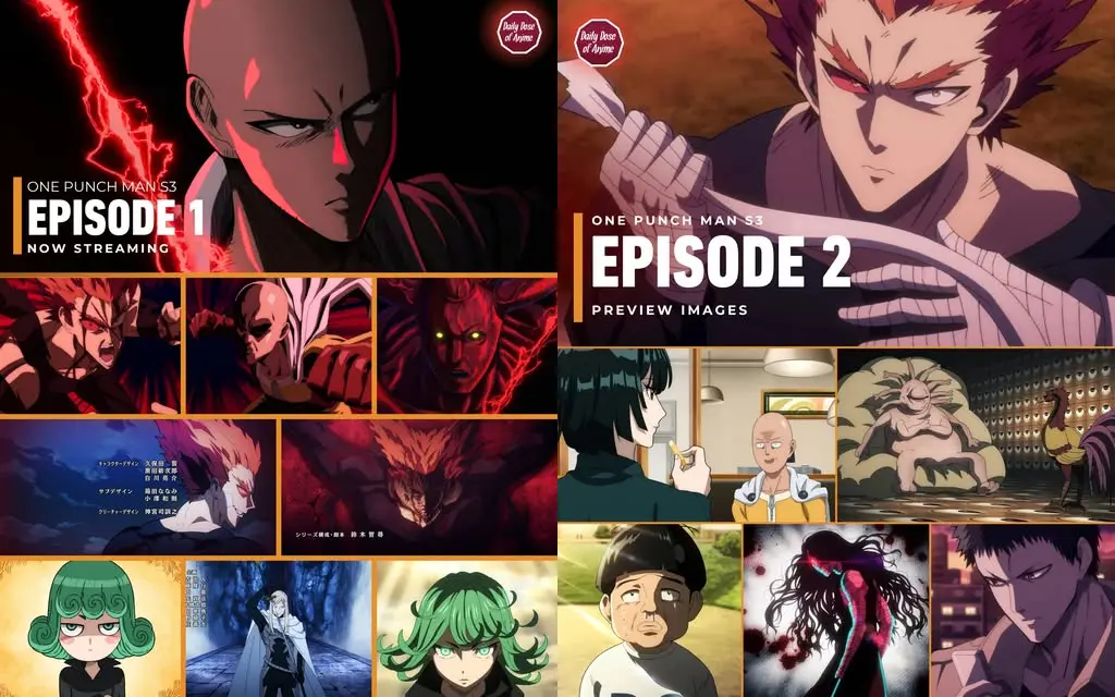 Story Highlights on One-Punch Man  (OPM) Season 3 Episode 1 & 2
