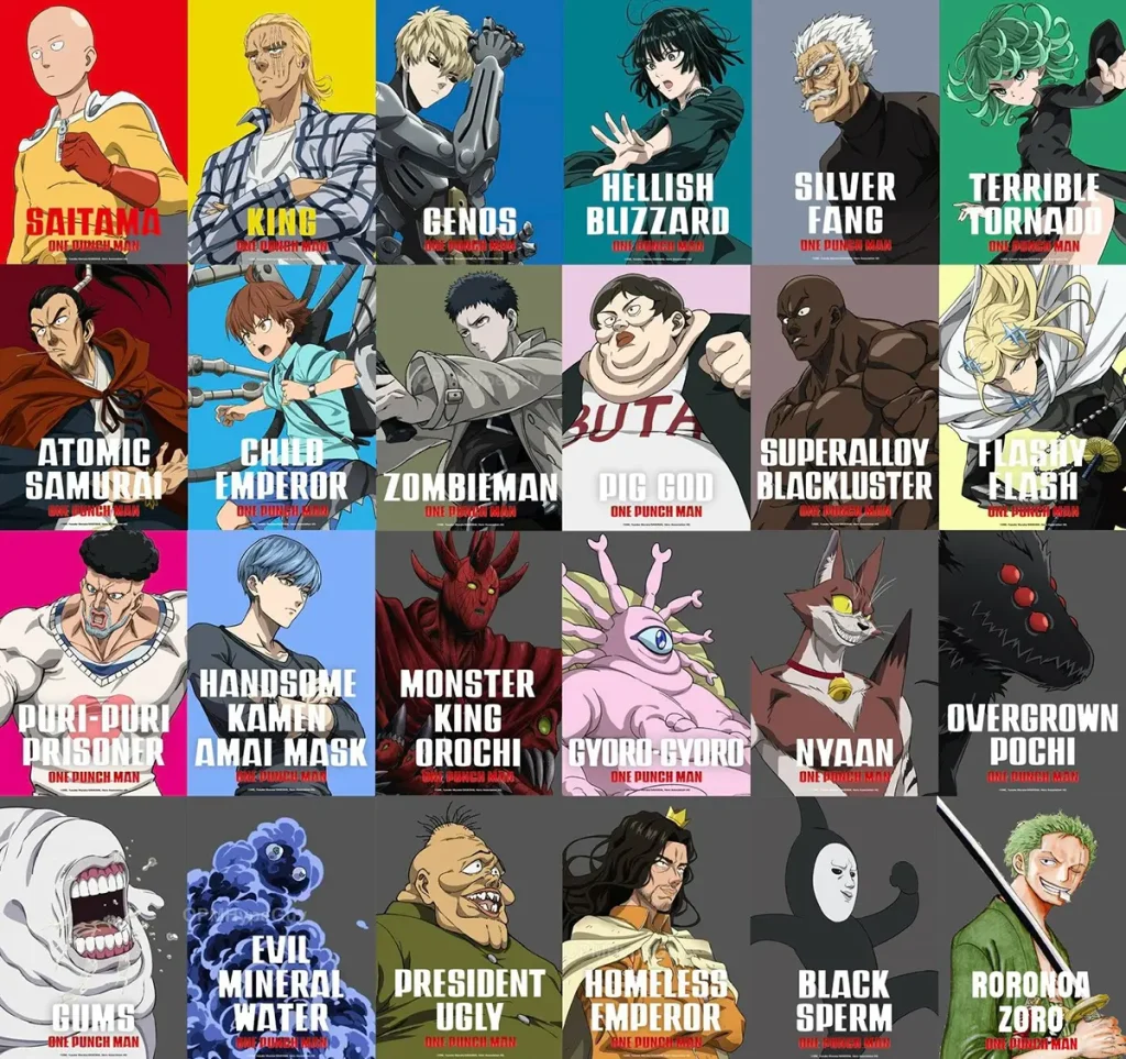 Anime Heroes in One-Punch Man (OPM) Season 3 Episode 1 and 2