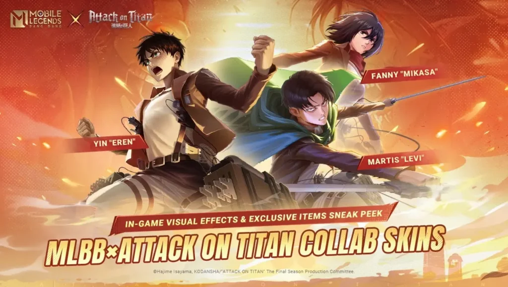 MLBB x Attack on Titan Collaboration Returns with New Skins and Rewards on December 5, 2025