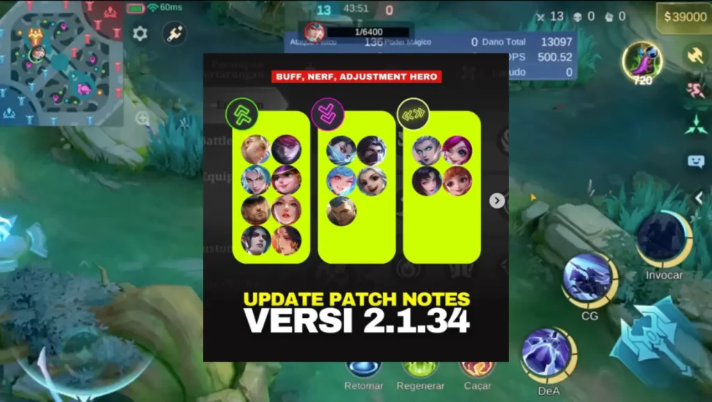 Additional Hero Balance Changes in MLBB Patch 2.1.34