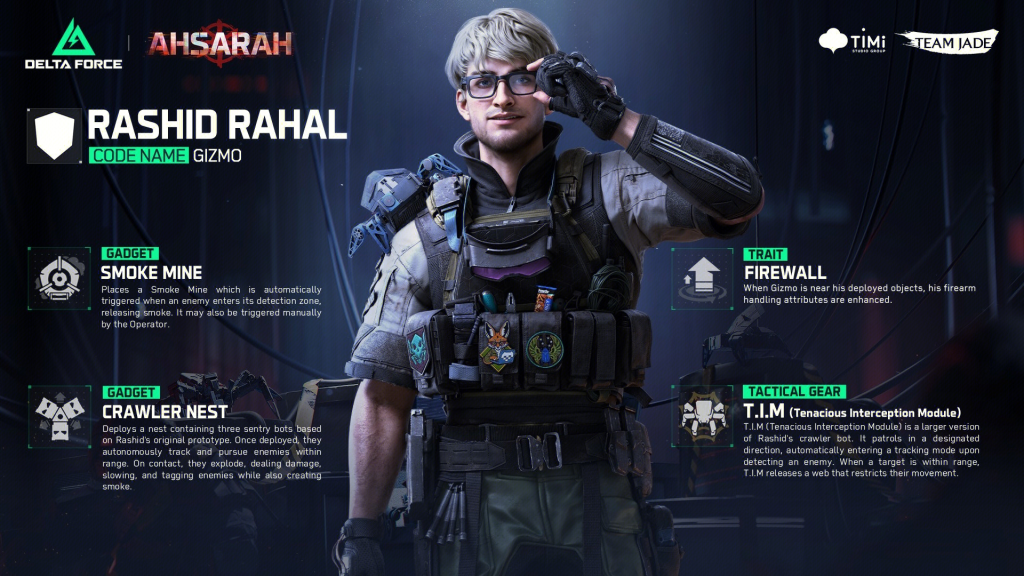 Delta Force Season 7 new operator Gizmo's engineering abilities 