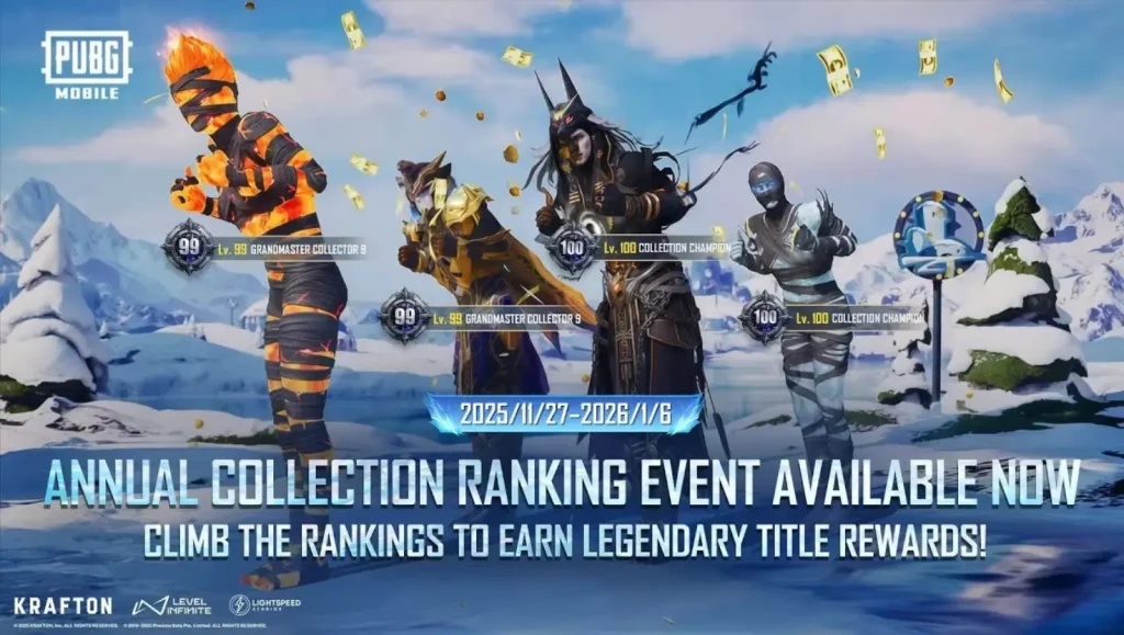 PUBG Mobile's 410 Monetization Campaign: Annual Collection Ranking