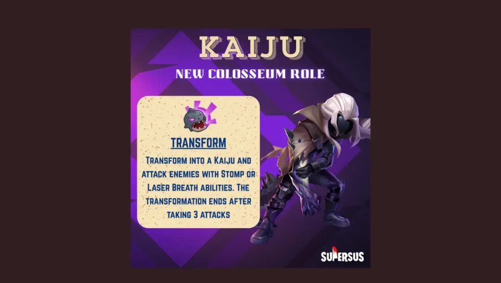 Kaiju Game Character: Monster Form Skills & Tricks
