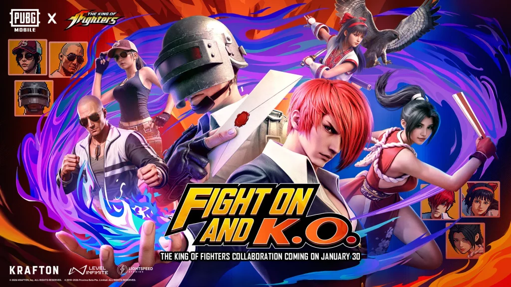 PUBG Mobile × The King of Fighters Brand Collaboration: How to Get KOF Skins by Topping up PUBGM UC?