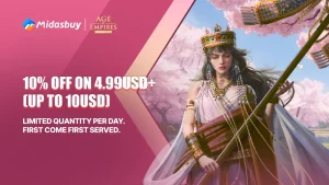 A Special Offer of 10% Top-up Discount on Age of Empires Mobile Game