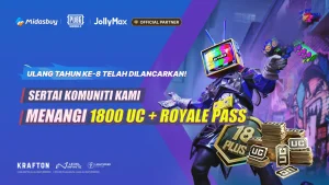Acara Jualan Ulang Tahun Ke-8 PUBG Mobile: Dapatkan Hadiah & Ganjaran Gaming dalam Kumpulan Discord JollyMax