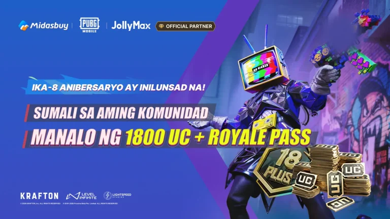Ika-8 Anibersaryo Sale ng PUBG Mobile: Kumuha ng Mga Premyo at Gaming Rewards sa Discord Group ng JollyMax