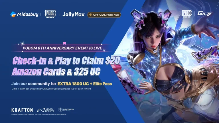 PUBG Mobile 8th Anniversary Sale: Earn Points for PUBGM Rewards of Free PUBGM UC, Discount Vouchers & Amazon Gift Cards