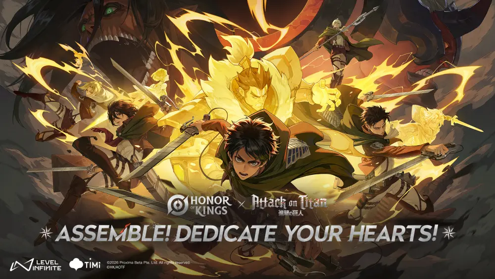 Honor of Kings announces Attack on Titan collab