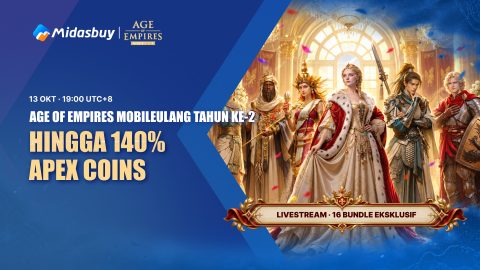 Age of Empires Mobile 2nd Anniversary 2026: Up to 140% Apex Coins, Livestream & 16 Exclusive Bundles