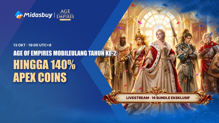 Age of Empires Mobile 2nd Anniversary 2026: Up to 140% Apex Coins, Livestream & 16 Exclusive Bundles