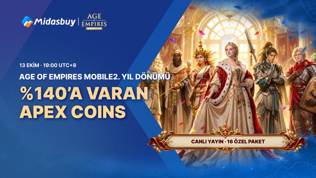 Age of Empires Mobile 2nd Anniversary 2026: Up to 140% Apex Coins, Livestream & 16 Exclusive Bundles
